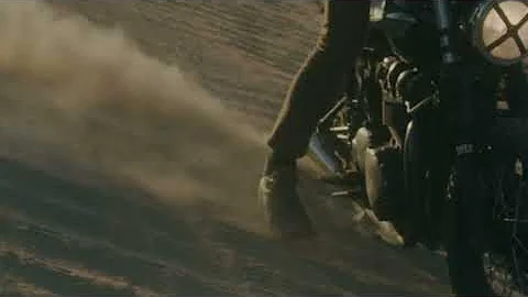 Desert roaming on a Triumph Bonneville with John H...