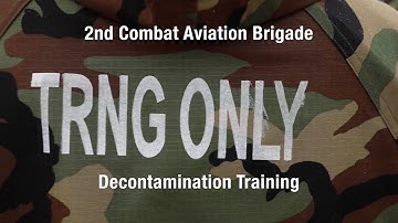 Apache Helicopter CBRN Decontamination Training