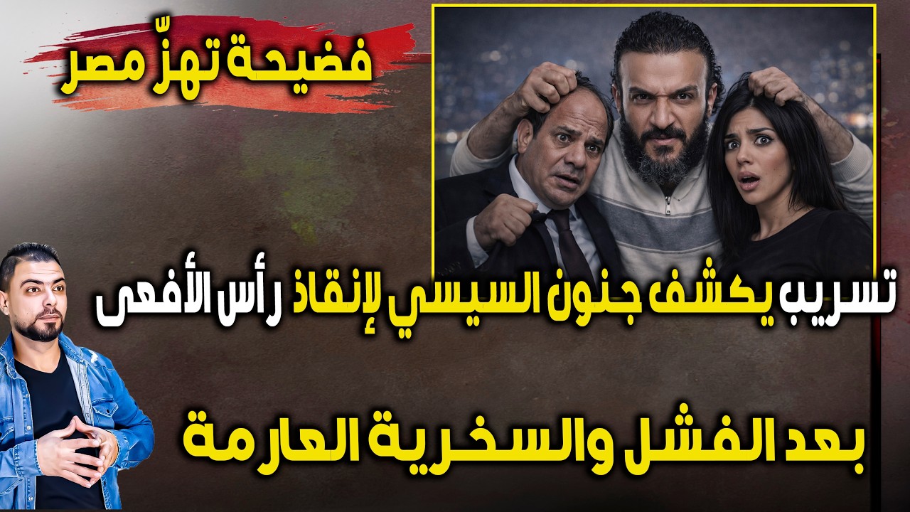 فضيحة: تسريب يكشف جنون السيسي لإنقاذ 