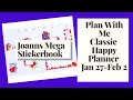 Plan With Me Classic Happy Planner January 27- February 2  Joanns Mega Sticker Book