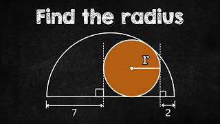 Determine the radius of the circle
