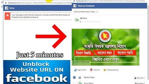 How to unblock blocked url in facebook Just 5 minutes