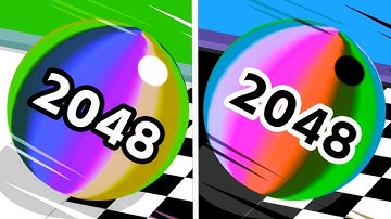 Ball Run 2048 Reverse ◀️ gameplay Colour Run walkthrough , iOS Android New Update ( part : 711 )