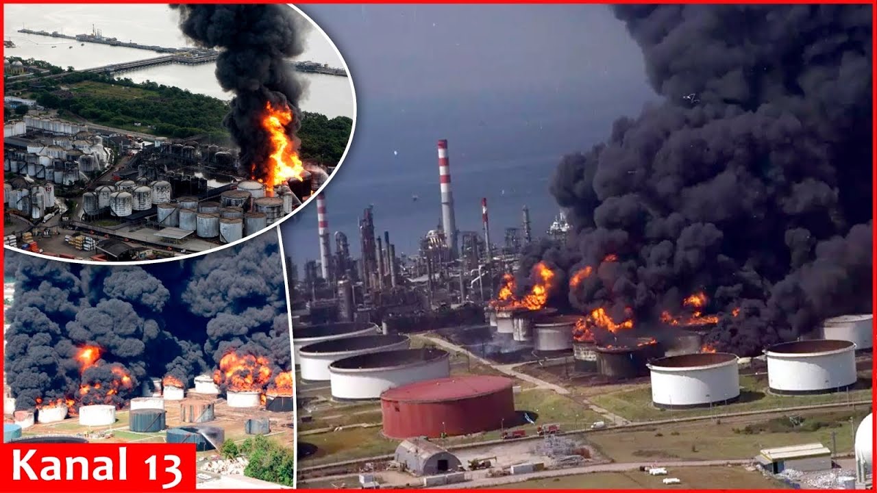 17 attacks on Russian oil refineries in one month -24.2% of production capacity put out of operation