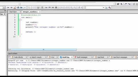 C programming tutorial to store an integer number