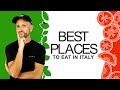 Learn Italian - Eating in Italy - where to eat?
