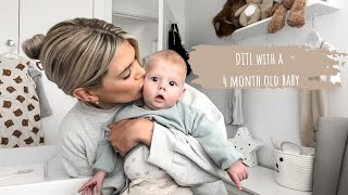 Day in the life with a 4 month old baby | Second time Mum UK