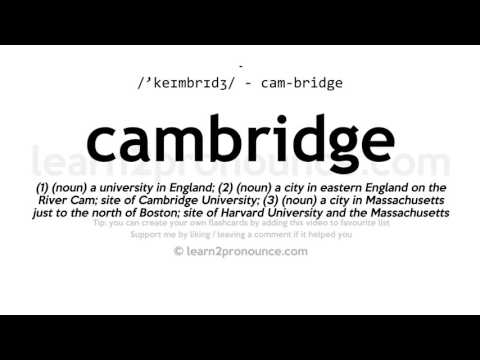 Pronunciation of Cambridge | Definition of Cambridge