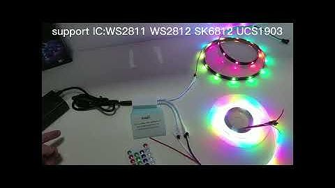Bluetooth music controller for addressable pixel led strip