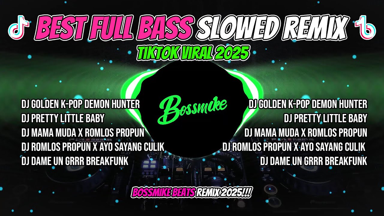 BEST FULL BASS SLOWED REMIX TIKTOK VIRAL 2025 - GOLDEN K-POP DEMON HUNTER X PRETTY LITTLE BABY