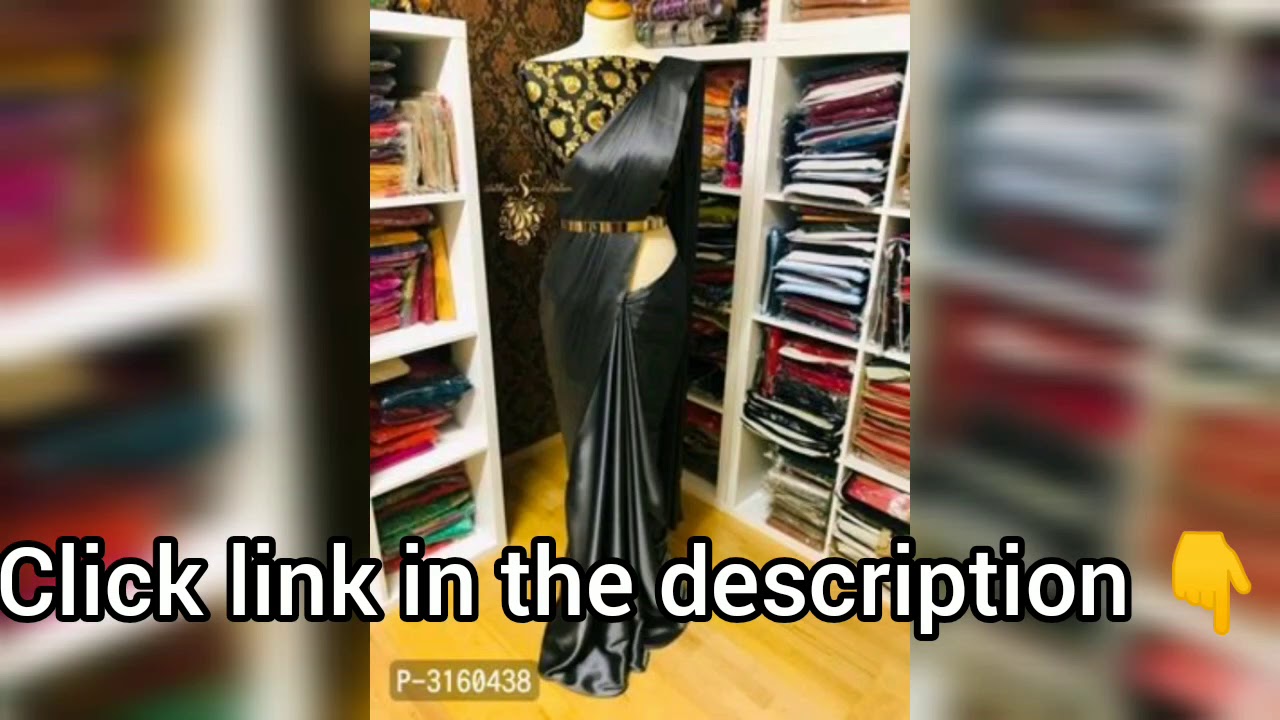 Most Popular Satin Silk Sarees with Brocade Blouse Piece | To order visit www.queensshoppingmall.com