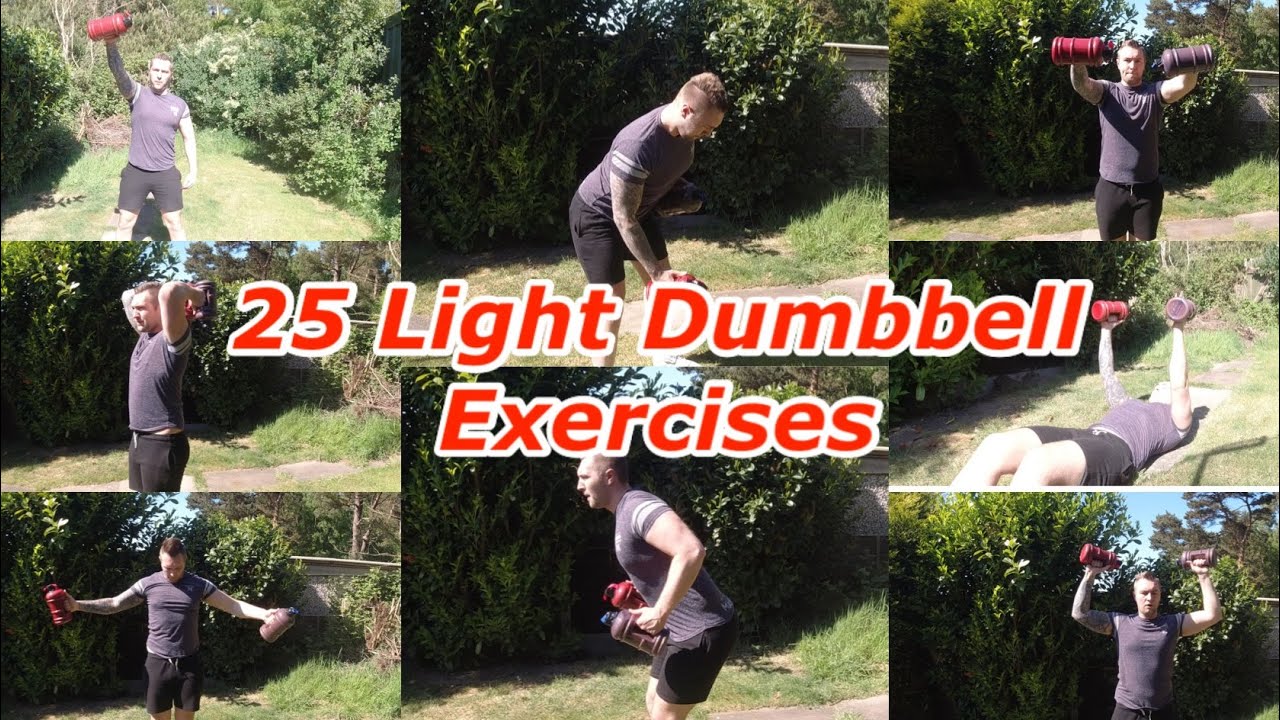 25 Light Dumbbell Exercises To Do At Home YouTube