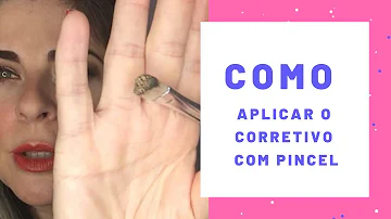 Como usar pincel corretivo?