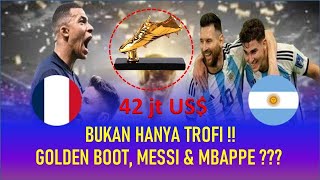 (BUKAN TROFI) Sepatu Mas Piala Dunia 2022 Buat Mbappe & Messi ???