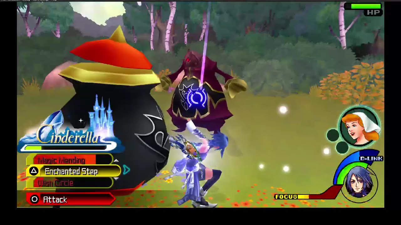 Kingdom Hearts BBS Final Mix [Aqua] #2 Waking Up Snow White & Escaping Maleficent's Castle