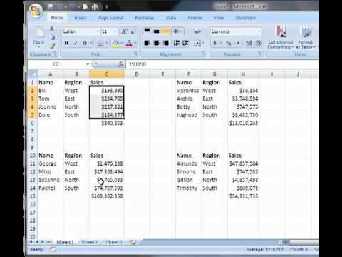 Microsoft Excel Tutorial - Delete Values But Not Formulas - YouTube