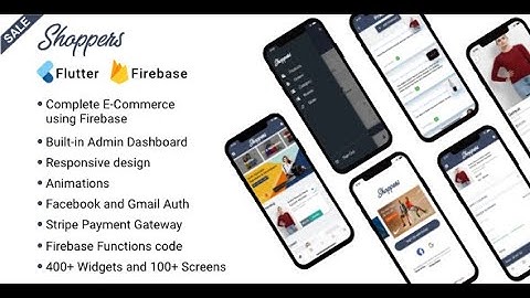 Shoppers - Flutter eCommerce app with firebase, stripe, Razorpay, and Admin Dashboard