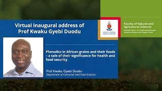 Virtual Inaugural address of Prof Kwaku Gyebi Duodu