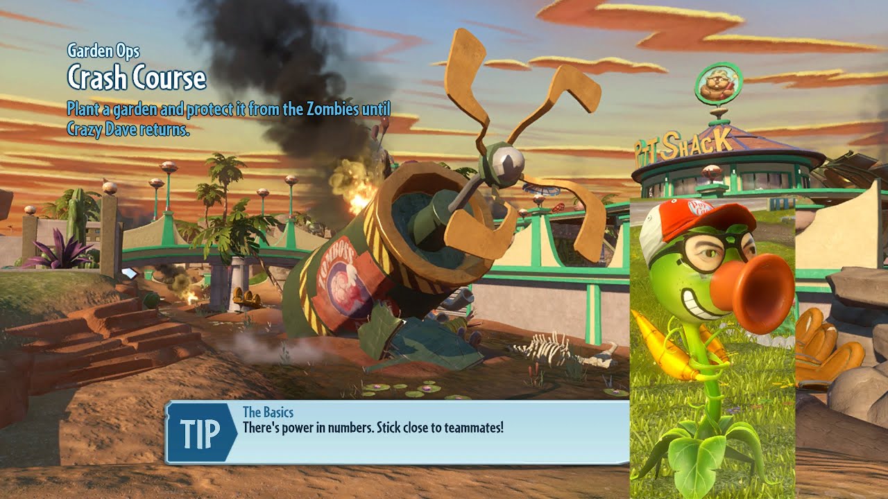 Plants vs Zombies Garden Warfare Peashooter at Crash Course Garden Ops ...