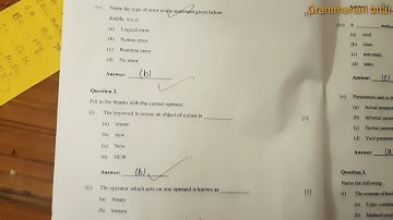 First semester ICSE computer answer key 2021|Mcqs computer answer key 2021