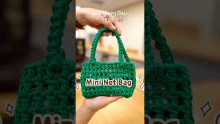 🍏미니그물가방 가방끈 다는법, #새우뜨기#handles 실정리하는법#crochet #netbag#네트백#그물가방#코바늘초보