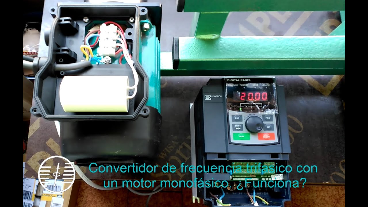 Variador de frecuencia trifásico conectado a un motor monofásico.¿Es  posible? 