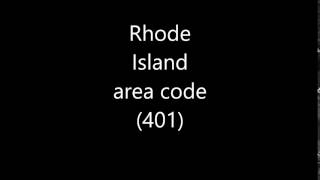 Rhode Island area code