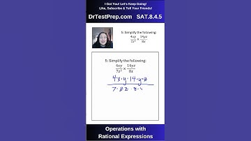 SAT Shorts 8.4.5 Operations with Rational Expressions Question 5