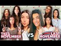 Charli D’Amelio TikToks - This November vs Last November