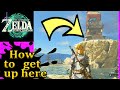 How to get to lindor's brow skyview tower Hyrule Ridge Zelda tears of the Kingdom