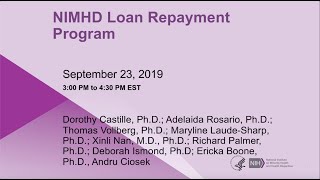2019 Loan Repayment Technical Webinar 2019 Loan Repayment Technical Webinar