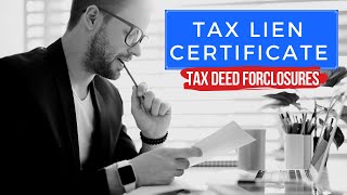 Ultimate 'Tax Lien Certificate' Tutorial Training: + Tax Deed Foreclosures!