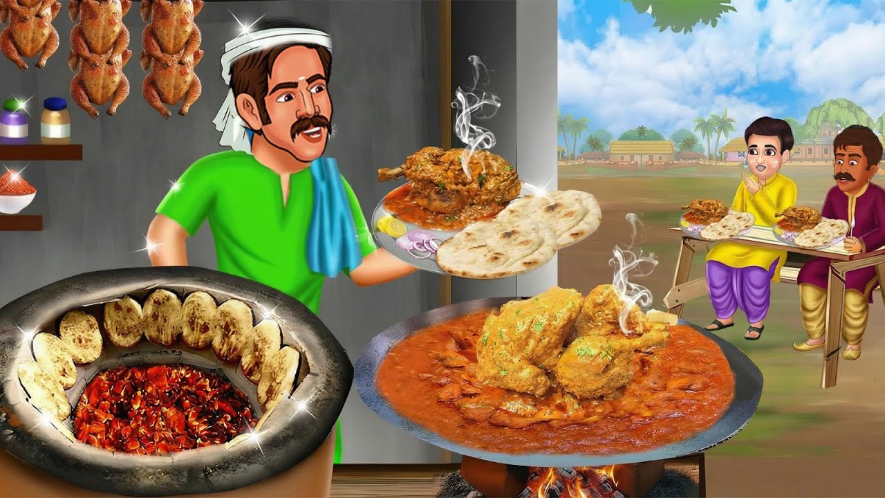 मुर्ग मसाला तंदूरी रोटी वाला | Hindi Kahani | cartoon story | Hindi Story | Hindi Kahaniya