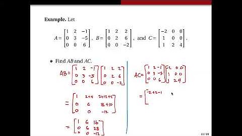 1.7 Diagonal, triangular, and symmetric matrices