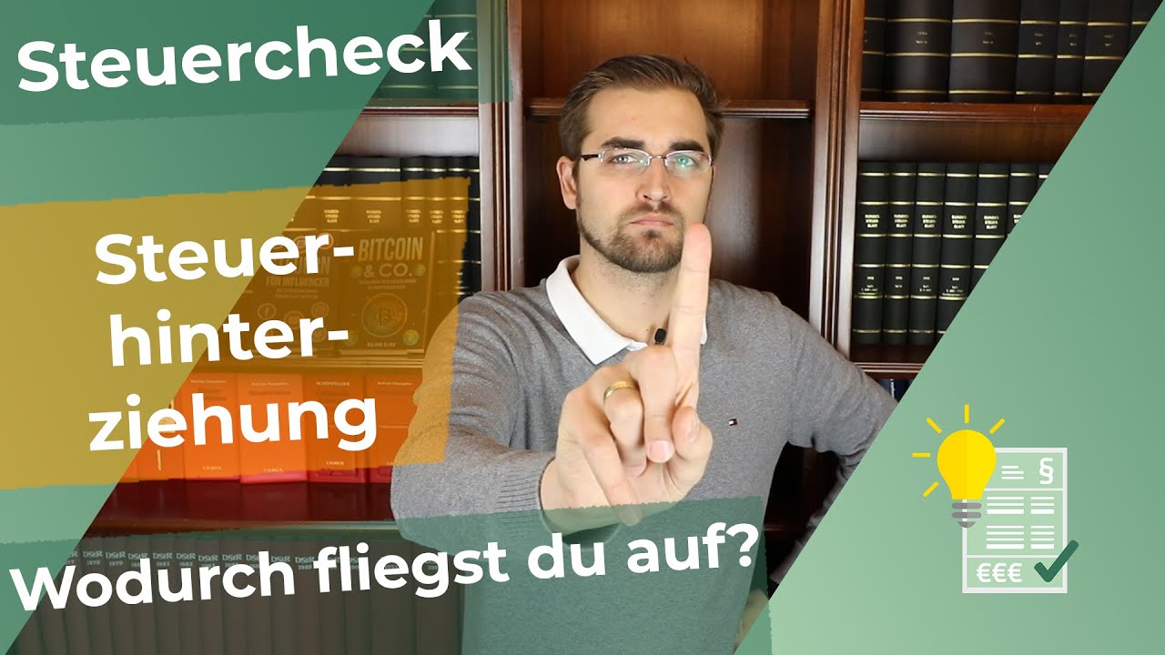 Update STEUERHINTERZIEHUNG! Wodurch fliegst du auf?
