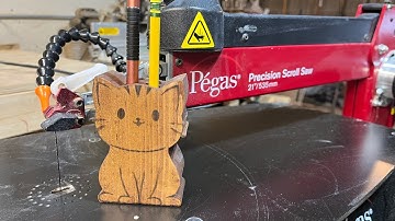 Scroll Saw Project | Cat Pencil Holder
