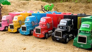 Police Car Rescue Cement Trucks Toy Car Story | Excavator Dump Truck Car Toy Play | BIBO STUDIO