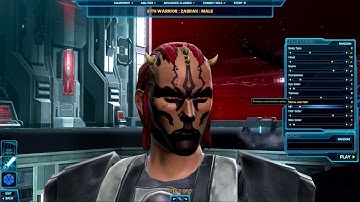 Star Wars: The Old Republic (SWTOR)  -- Character Creation (Sith Lord)