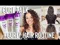 CURL TALK Curly Hair Routine | 2b-3a waves/curls