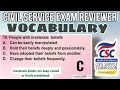 Civil service exam reviewer vocabulary  2023  abrinica calzado tv