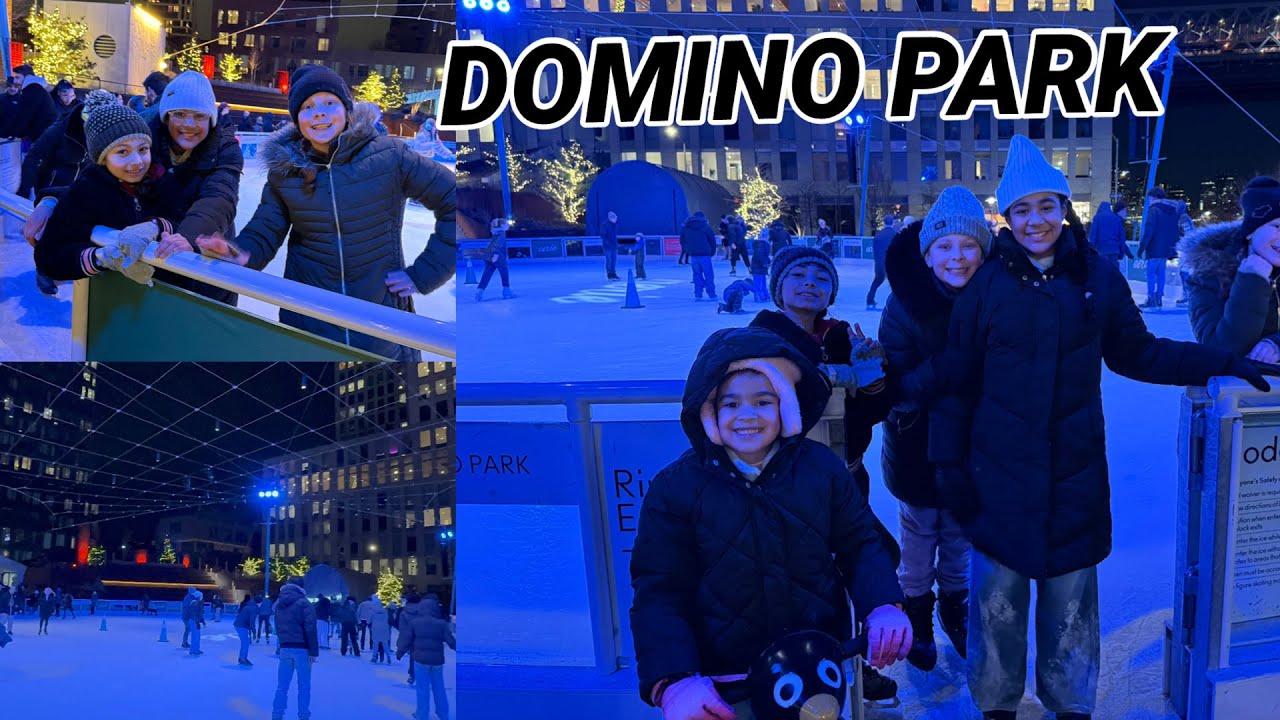Ice Skating at Domino Park was so much FUN