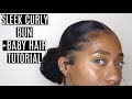 SLEEK CURLY BUN + BABY HAIR TUTORIAL