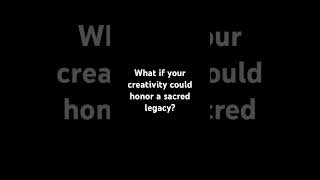 ✨ “What if your creativity could honor a sacred legacy?”#creative
