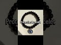 Black Tourmaline bracelet with Evil eye for protection #reels #crystals #remedy