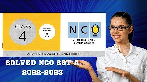 Class 4 SOLVED Set A NCO 2022-2023