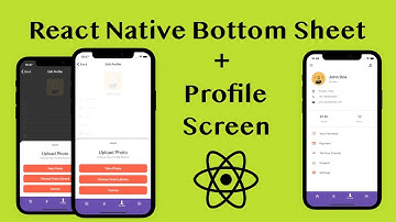 Tutorial Lembar Bawah React Native dengan Layar Profil