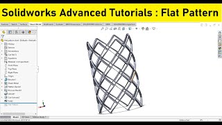 Solidworks advanced tutorials 123 |  Sheet metal stent modeling