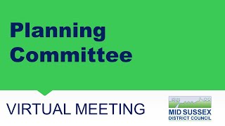 This is a meeting of the Mid Sussex District Council Planning Committee held on 12 August 2021. T...