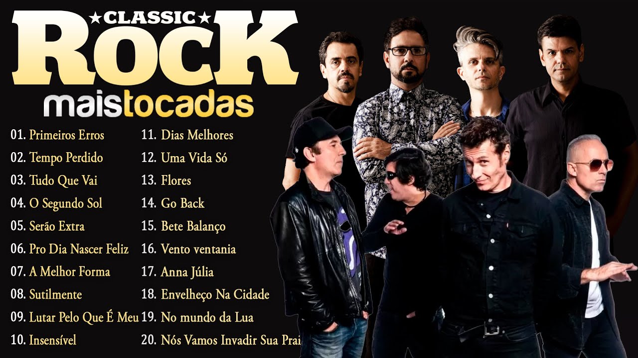 Pop Rock Anos 80 e 90 - Músicas Rock Brasileiro Mais Tocadas - Cazuza ...
