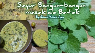 Sedapnya sayur bangun-bangun masak ala Batak